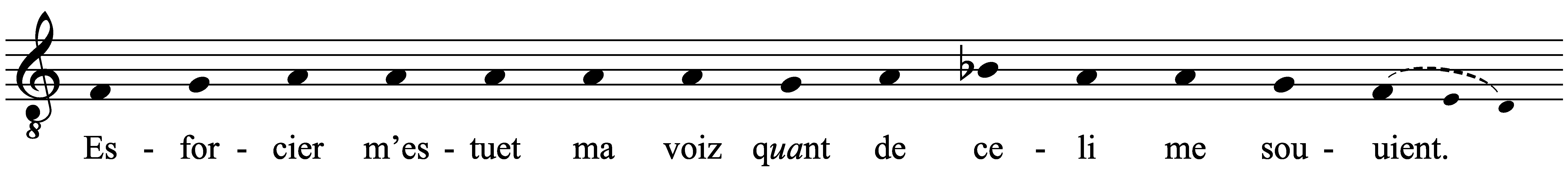 Work musical notation